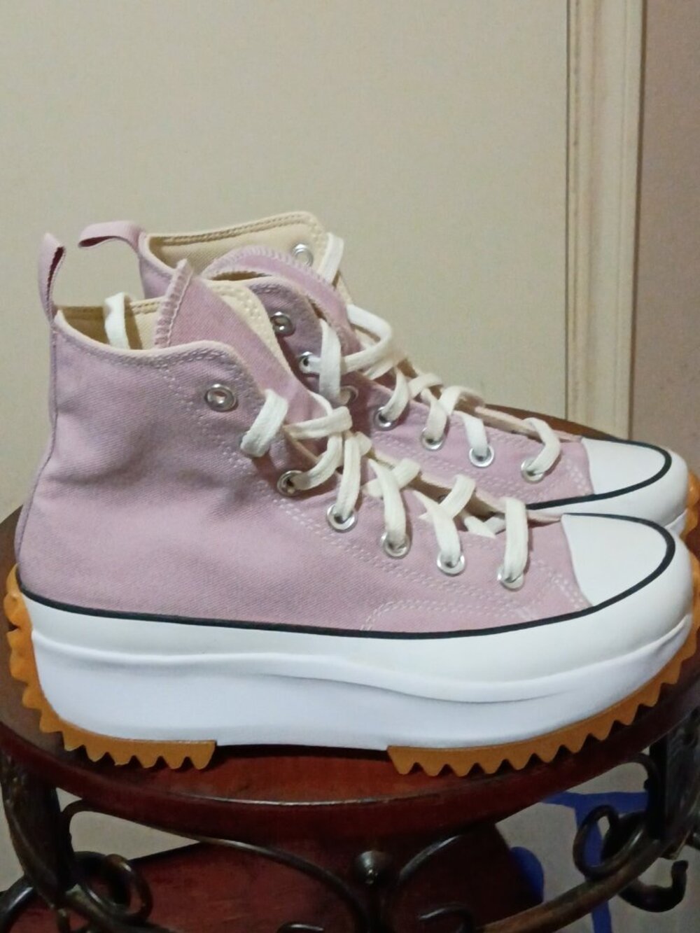 Converse Unisex Adults Run Star 171668C Pink White Sneaker Shoes Size W7.5 & M6